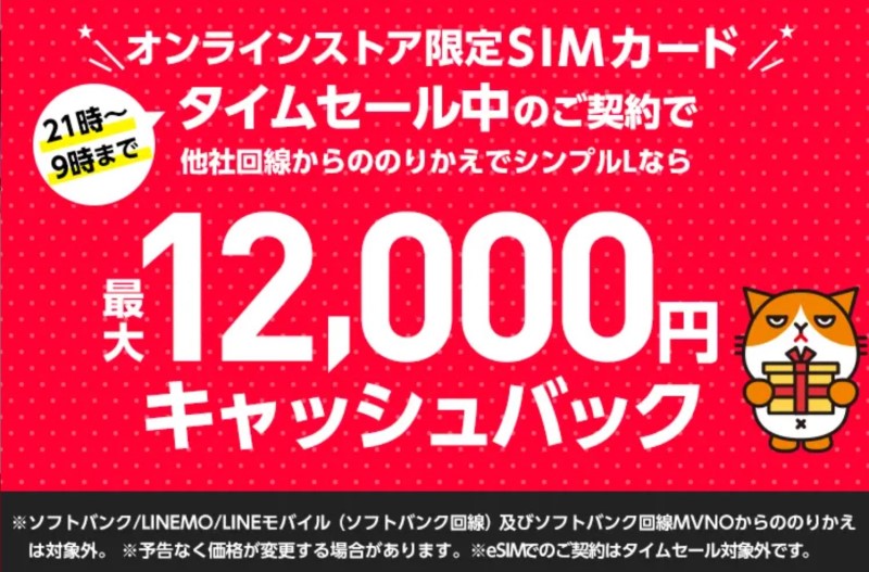 Y!公式オンラインストアで最大12,000円キャッシュバック+3,000PayPayポイント_800